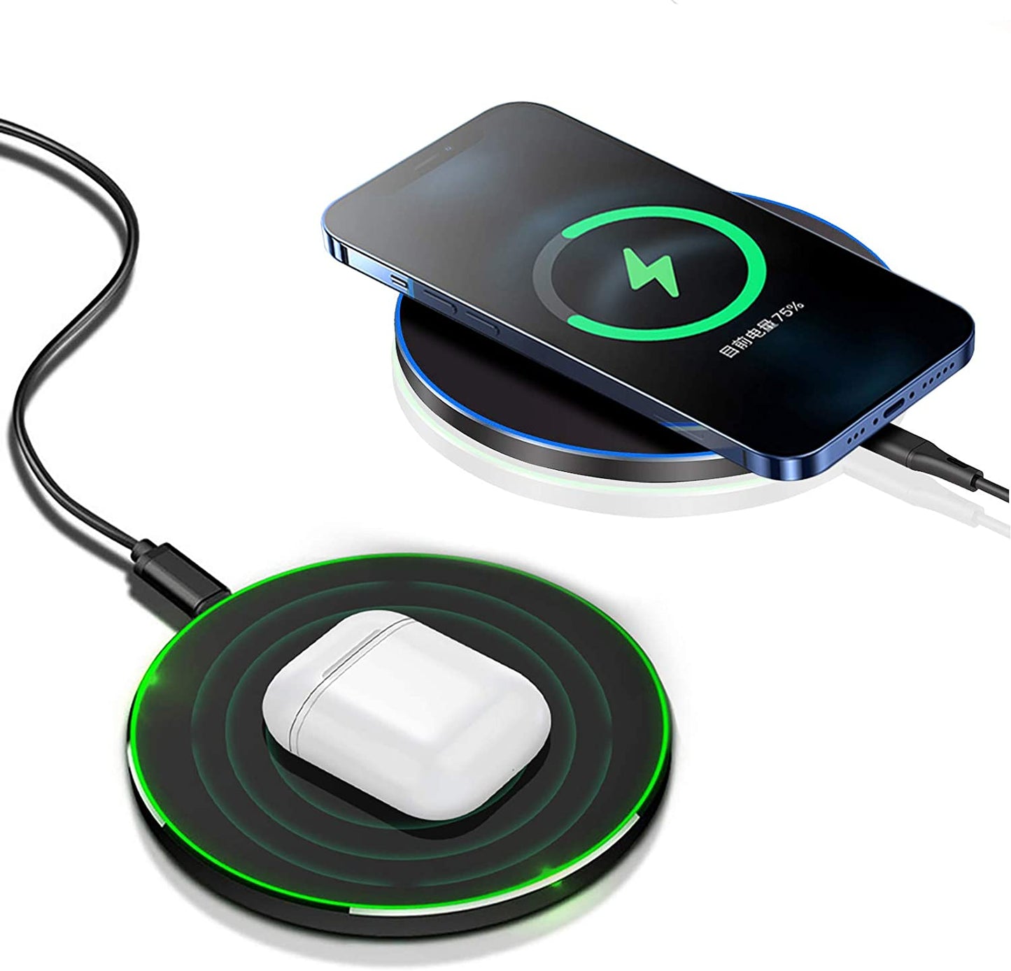 Fast Wireless Charger, 20W Max Wireless Charging Pad Compatible with Iphone 14/15/13/12/SE/11/11 Pro/Xs Max/Xr/X/8, Airpods & Samsung Galaxy S23/S22/Note,Pixel/Lg G8 7