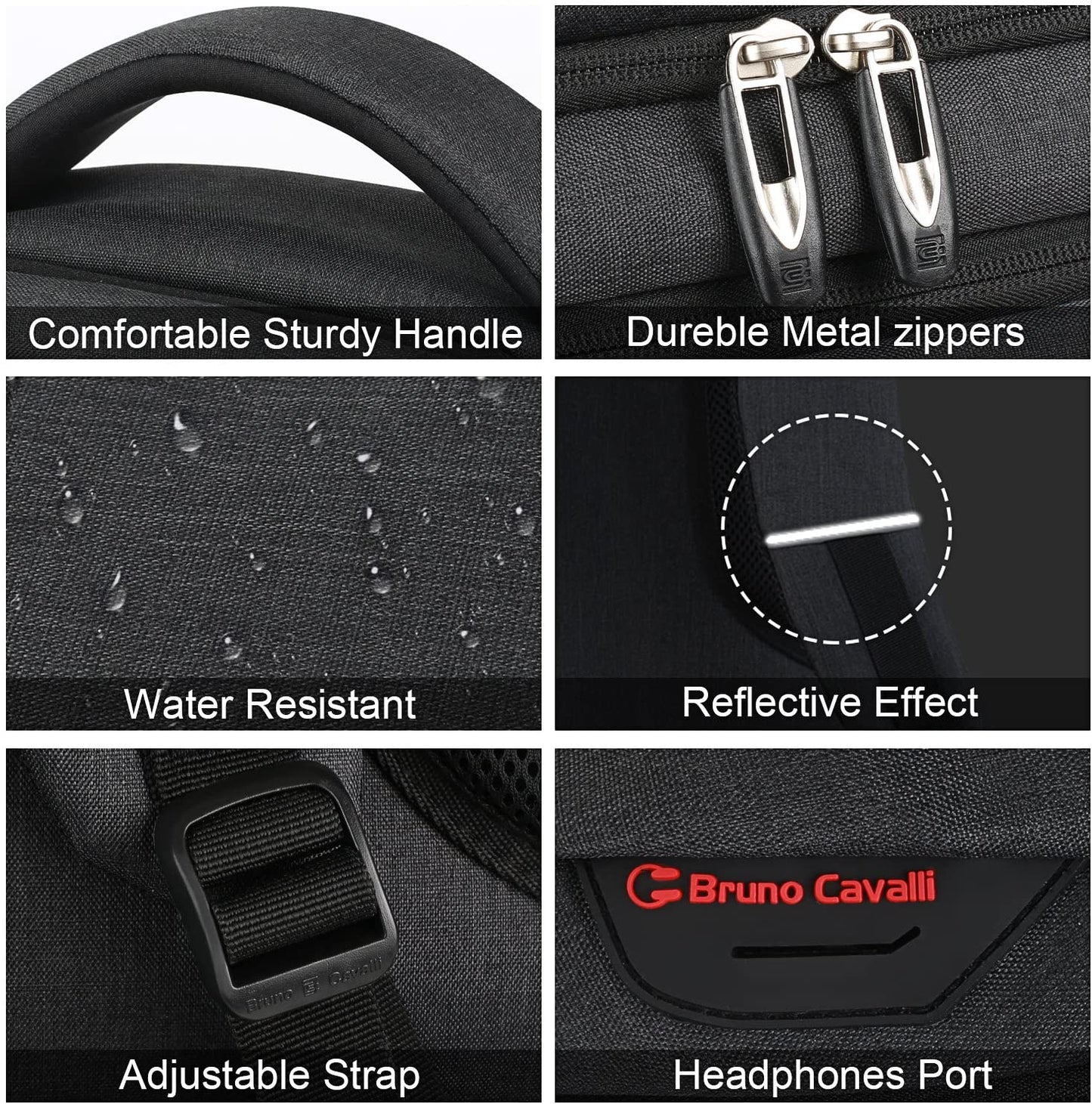 Laptop Backpack, Business Travel anti Theft Slim Durable with USB Charging Port, Water Resistant, Fits 15.6 Inch Laptop and Notebook - Black